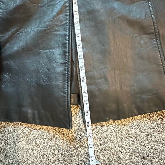 KATIANA COUTURE Genuine Leather Jacket Size XL Biker Indie Classic Hipster Chic - Picture 11 of 16